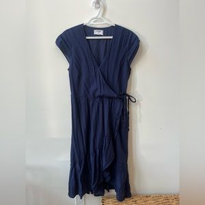 Navy Linen Dress